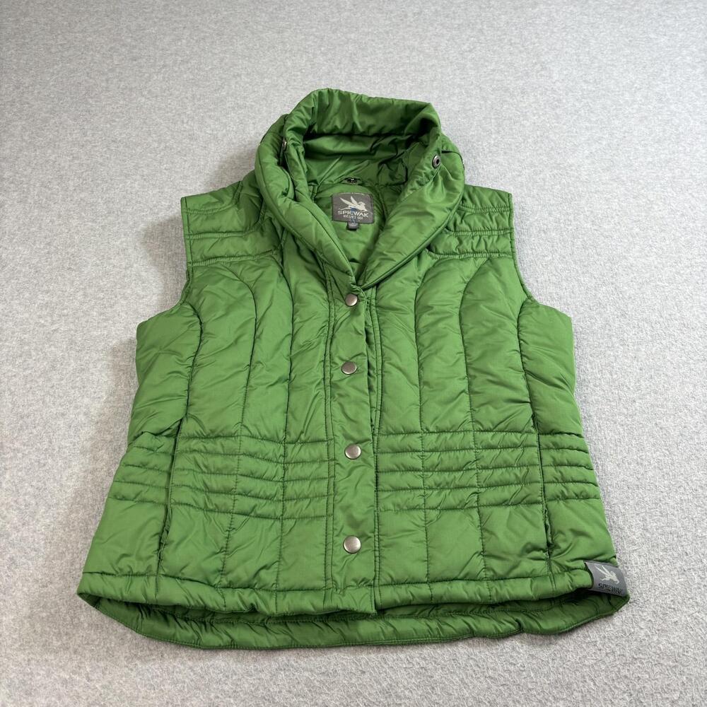 Spiewak Vest Womens Medium Quilted Synthetic Insulated Primaloft Snap Front Hike
